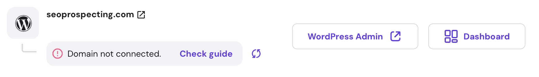 Connecting Domain to Hosting