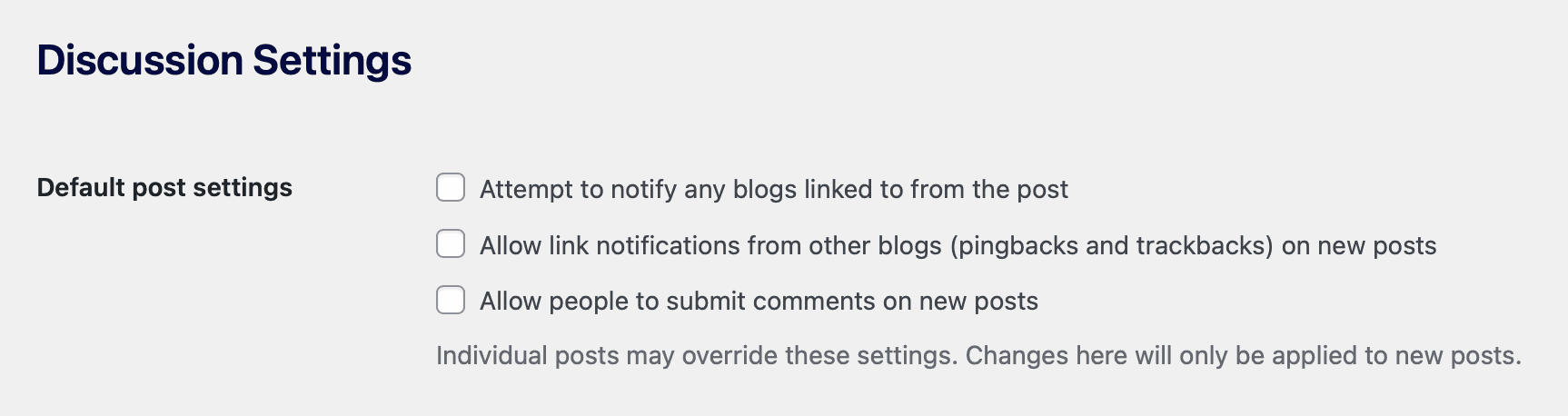 Controlling the Blog Post Comments in WordPress